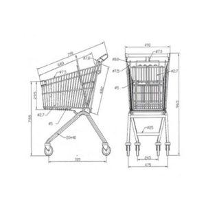CARRO SUPERMERCADO 90 LTS - Imagen 3