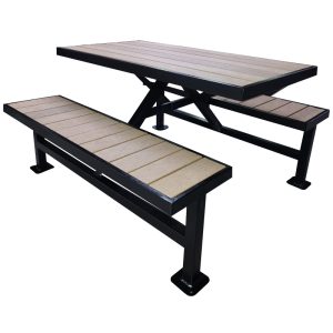 MESA PICNIC ACERO-PLASTICO 4 PERSONAS