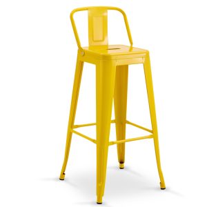 TABURETE METALICO TOLIX AMARILLO