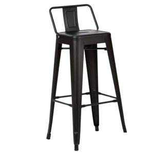 TABURETE METALICO TOLIX NEGRO