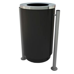 BASURERO BASCULANTE CON SOPORTE A PISO