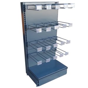 CABECERA FRENTE DE CAJA IMPULSIVO CON GANCHERAS LINEA DELUXE